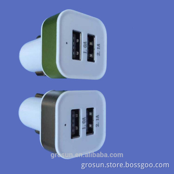 Most Popular Car Charger, Dual-Port High-Speed 2A USB Car Charger Auto Adapter with Good Price